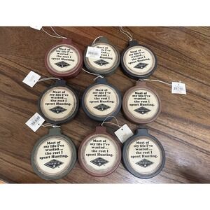 Jeff Foxworthy 2006 Christmas Ornament Lot Of 9 Most Of My Life..I Spent Hunting